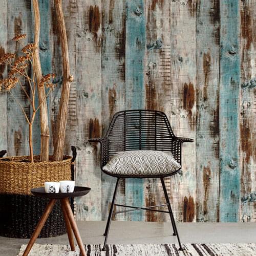 Waterproof PVC Self Adhesive Vinyl Wood Mura Wallpaper Roll For Living Room Kitchen Kids Room Bedroom Walls