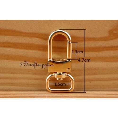 Lobster Clasps Clips Claw purse hooks Swivel snap hook Gold 10pcs T10