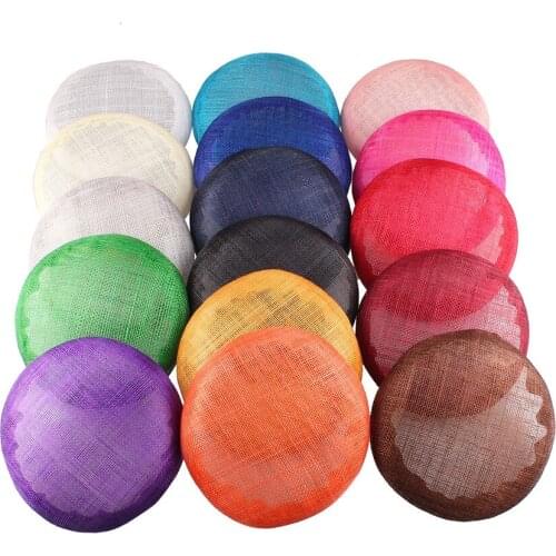 16 Colours 15CM High Quality Sinamay Base Pillbox With Grossgrain Sweatband For Fascinator DIY Hat Kentucky Derby Hat MYQH001
