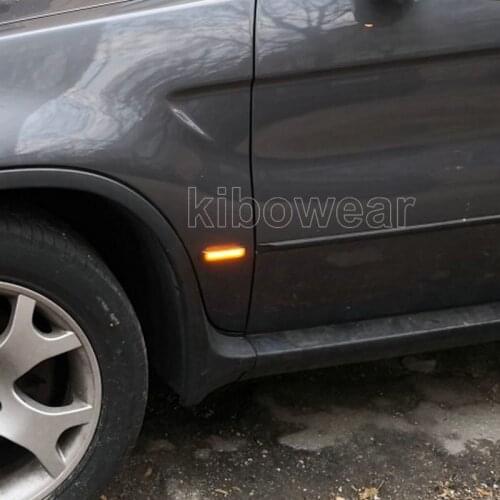 Dynamic Fender Turn signal For BMW X5 E53 Led Side Marker 1999 2001 2002 2003 2004 2005 Sequential Lamp E36 1997 Light