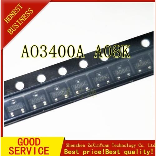 20PCS/LOT AO3400 AO3400A Mark: only A08K SOT-23 MOS integrated circuit