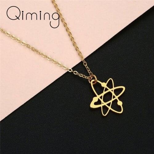 2020 Horn Moon Phase Necklace Space Women Silver Crescent Moon Celestial Pendant Tusk Boho Stainless Steel Jewelry Gift