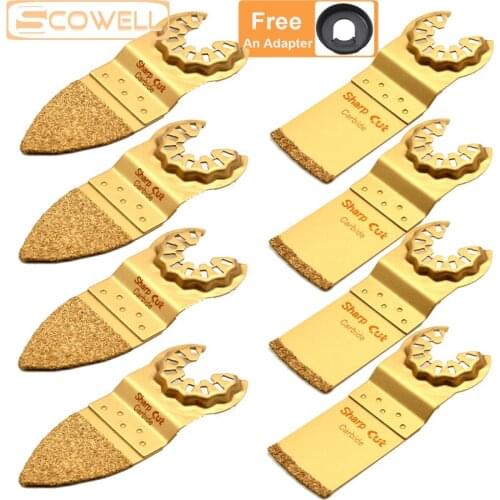 30% OFF Tungsten Carbide Tile Grinding Tile Edge Cutting 32mm Starlock Triangle and Straight Oscillating Plunge Saw Blades