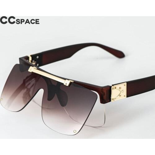 51010 Steam Punk Retro Folding Flip Sunglasses Men Women Oversized Glasses Frame Goggle UV400