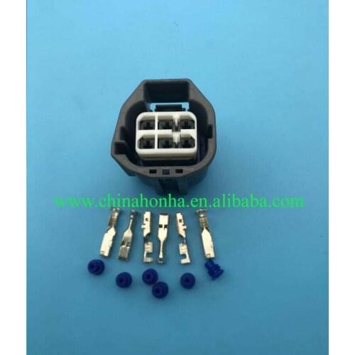 6 pin female auto housing electric connector for Fuel pump petrol pump plug with relevant terminals and seals and