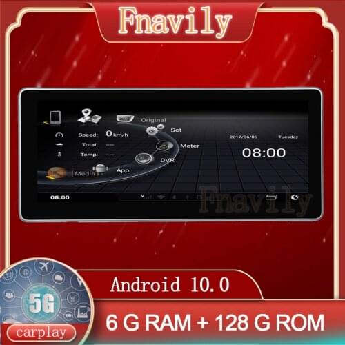 Fnavily Android 10 Car Radio For Audi A4 A5 B9 Multimedia System Autoradio Dvd Player GPS Navigation Touch Screen 10.25"