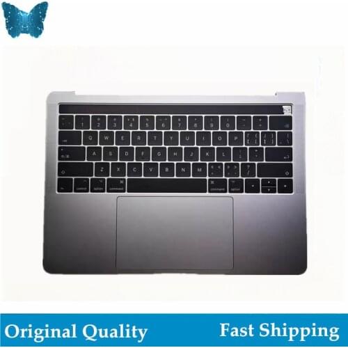 GIAUSA A1706 Top Case with Keyboard Trackpad Speaker Touchbar For Macbook Pro Retina US Sliver Gray 13 Inch 2016-2017 Year