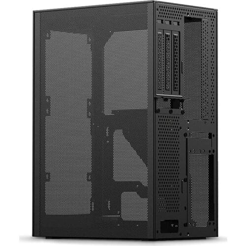 ITX Mid Tower Gaming PC Computer Case Metal Mini Mother Board PC Case Support SFX ATX Power Supply All Iron Mesh Side Plate