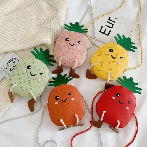 Baby Accessories Fruits Cross Bags Children Kid Girls Shoulder Messenger Fruit Bags