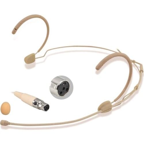 Best Quality Strong Frame Dual ear Headset Single ear Hook Microphones for Shure Wireless Microphones System Mini XLR 4Pin TA4F