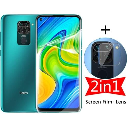 100D Hydrogel Soft Film For Xiaomi Redmi Note 9s 8 9 Pro 8T Poco x3 Note8T Note9S Not 9 S Screen Protector Camera Len Glass