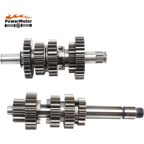 Motorcycle Gear Box Main Counter Suitable Fit For Zongshen 190cc 2V Z190 Pit Dirt Bike the engine code No.: ZS1P62YML-2