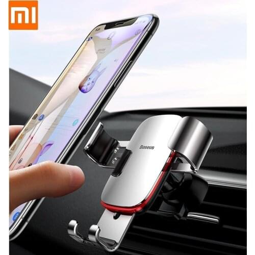 Aluminum alloy gravity car bracket Holderr Air Vent Clip Mobile Stand Support GPS Mount For iPhone for Samsung