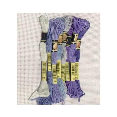 Oneroom Cross Stitch thread The Unique Style 8 Cross Stitch Cotton Embroidery Thread Floss Sewing Skeins Craft Dofferent