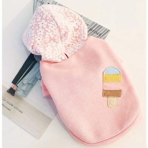 Cotton French Bulldog Hoodie Coat Jacket Sweet Pet Clothes for Small Dogs Pug Puppy Clothing Sweatshirt Ropa De Perros Mascotas