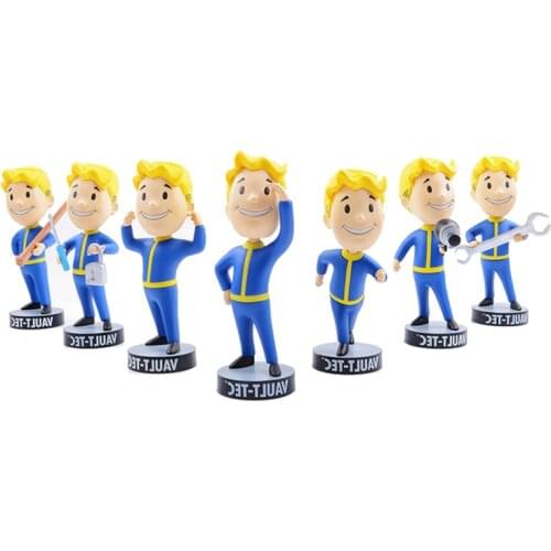 Fallout 4 Vault Boy figures Gaming Heads Action Figures Model Toys With Retail Box 13cm brinqudoes birthday gift