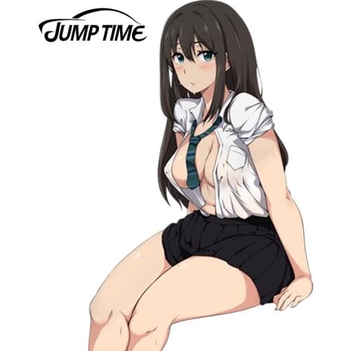 JumpTime 13cm x 8.2cm Japanese Anime THE iDOLM@STER Cinderella Girls Beauty Car Sticker Accessories Waterproof Vinyl Car Styling