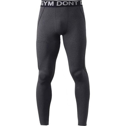Mens Compression Leggings Gym Training Leggings Mens Quick-Drying Jogging Pants Sports Pants Stretch Compression Pants