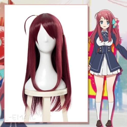 Hot Anime ZOMBIE LAND Minamoto Sakura Cosplay Wig Halloween Christmas Fancy Party Accessories