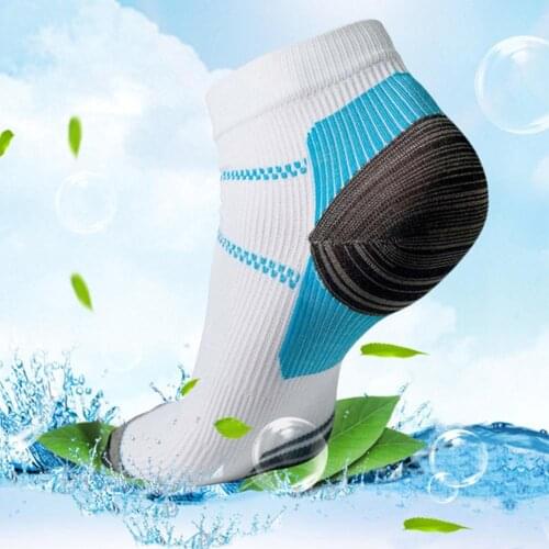 Men Anti Slip Soccer Cotton Football Running Sport Socks Absorb Sweat for Plantar Fasciitis Arch Pain Relief