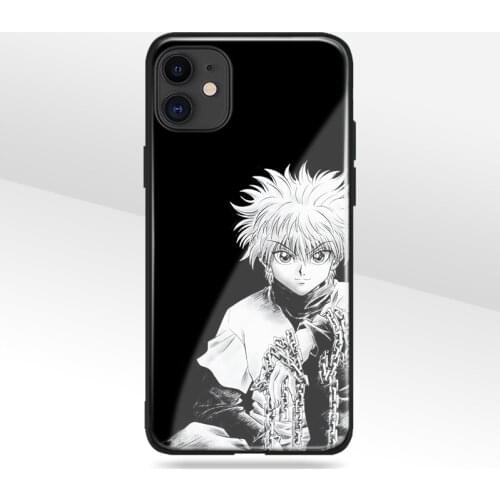 Hunter x hunter anime Killua tempered glass soft silicone Phone case For iPhone SE 6s 7 8 Plus X XR XS 11 Pro Max cover shell