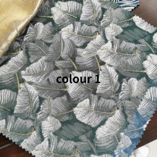 2021 New High-precision Gold Thread Jacquard Designer Leaf Jacquard High-end Curtain Curtains for Living Dining Room Bedroom