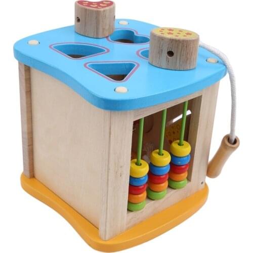 Montessori Educational Wooden Toy For Children Kids Busy Board Math Fishing Preschool Wooden Montessori Toys Count Geometric kit