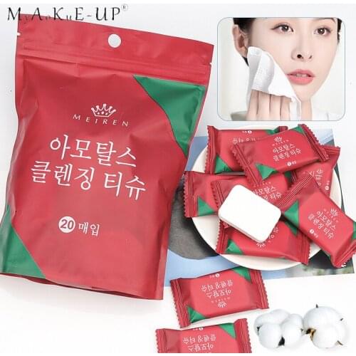 20pcs/lot Big Thick Disposable Compressed Towel Thicken Water Wet Wipe Towel for Traveling Expandable Mini Face Care Tissue
