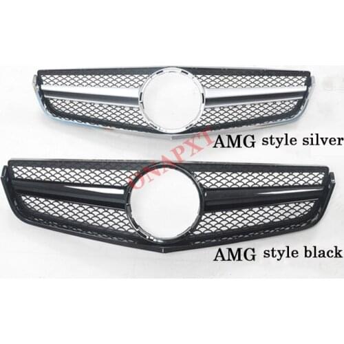 Plastic Front Bumper Grill Mesh Racing Middle Grill GT AMG Center Vertical Bar 2009-2017 For Mercedes-Benz E-class Coupe C207