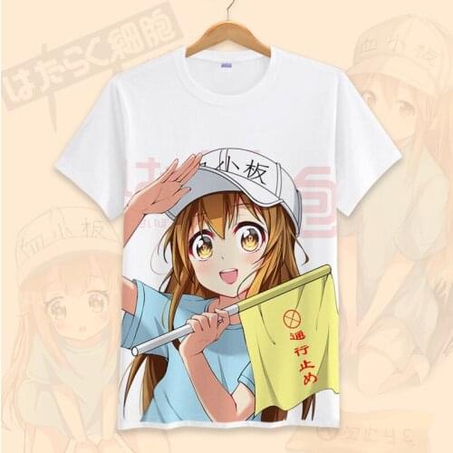 High-Q Unisex Japan Anime Cos Working Cell Casual Cotton T-Shirt Tee T Shirt