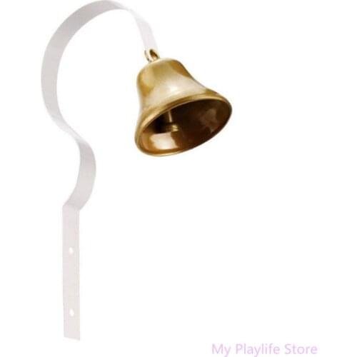 Retro Christmas Bells Wall Mounted Hanging Jingle Bell Metal Shopkeeper Doorbell Dog Training Bells Home Decoration C42