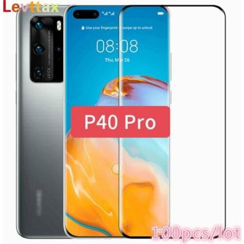 100Pcs 3D Full Cover Screen Protector Transparent Clear Film For Huawei P40 P40pro Mate 30 40 Honor30 Pro Curved Tempered Glass