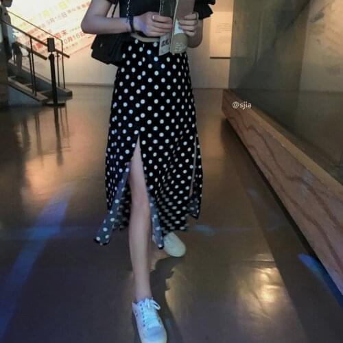 Summer 2020 women high waist female midi skirt A-line sexy zip split skirt club wear ladies sexy boho beach skirts