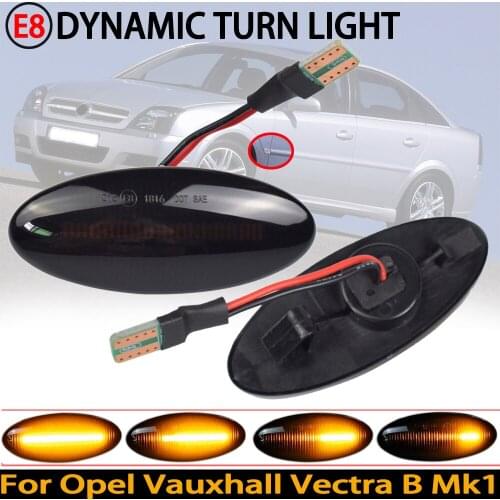 2Pcs LED Side Marker Light For Opel Vauxhall Vectra B MK1 1995 1996-2002 2003 Dynamic Turn Signal Sequential Blinker Lamp
