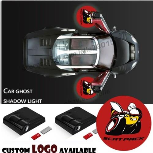 2 X Car Door Laser Projection Welcome Light for Scat Pack Super Bee