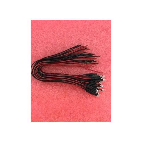 20pcs X 3mm Pre Wired Red Diffused Led Light Lamp 12V DC 20cm Free Shipping