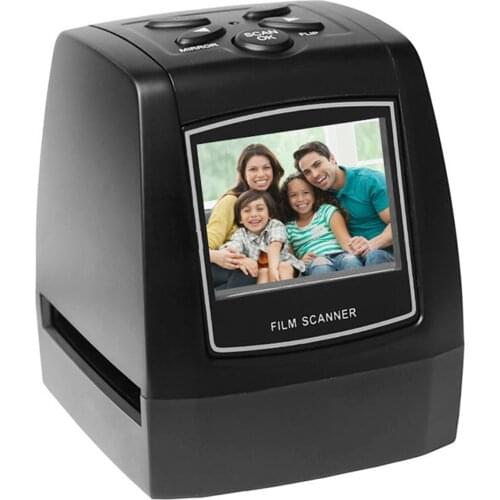 5 MP Negative Film Scanner 35mm 135mm Slide Film Converter Photo Digital Image Viewer with 2.4" LCD Build-in Editing Software