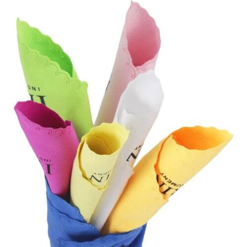 7x Multifunction Cleaning Polishing Cloth Cleaning Cloth For Guitar Violin Piano Clarinet Trumpet Saxophone