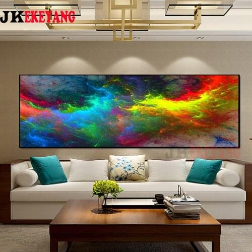 Large size 5d DIY Diamond Painting Abstract colored clouds Full Square/round Drill Cross Stitch Diamond Embroidery Y3967