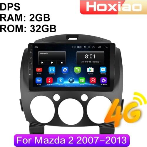 4G Android 2 Din Car Radio multimedia video player For Mazda 2 2007 2008 2009 2010 2011 2012 2013 navigation GPS audio 2din