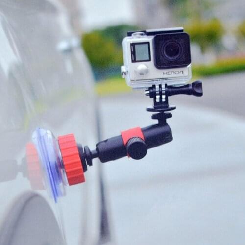 Car Holder for GOPRO Camera 360 Degree Rotary Sucker Bracket Travel Recorder Vehicle Sucker Bracket
