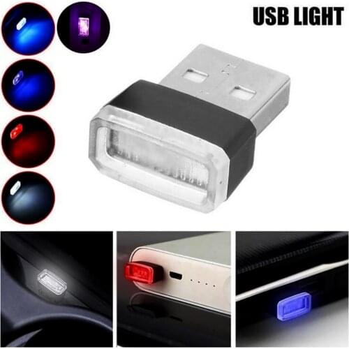 Car Mini Atmosphere Light Automotive USB LED Night Lamp Portable Car Atmosphere LED Light Assisted Night Illumination Tool