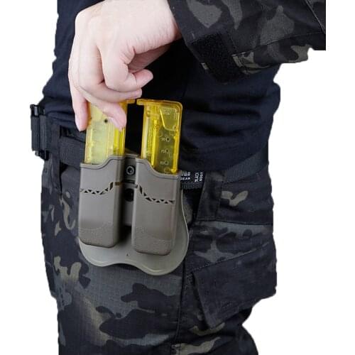 Airsoft Holster Double Magazine Case Fits Glock 17/19/22/23/26/27/32/34/37/38/39 1991 RETTA 92 PX4 Magazine Quick Pull