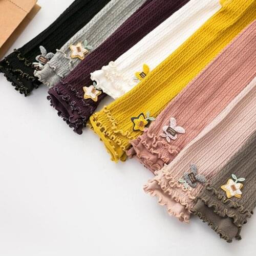 Girls' Baby Spring and Autumn New Leggings Pantyhose Knitted Cotton Thick Cotton Childrens Pants