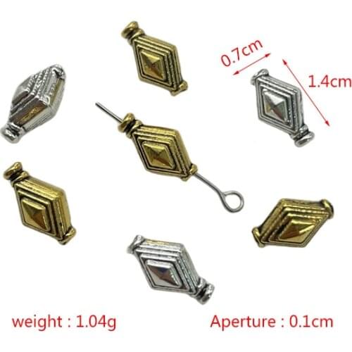 JunKang Metal Little Angel Pattern Olive Spacer Beads DIY Amulet Making Bracelet Necklace Jewelry Spacer Accessories