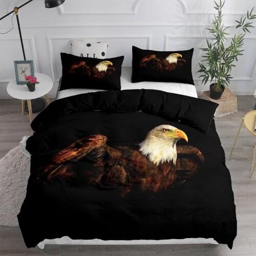 Close-up Bald Eagle Bedding Set 3D Printed Duvet Cover Sets Comforter Bed Linen Twin Queen King Single Size Dropshipping
