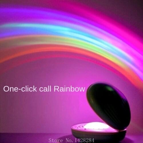 Xiaomi Shell Rainbow Projector Lamp Colorful Gradient Night Light Creative Rainbow Romantic Projection LED Atmosphere Lamp