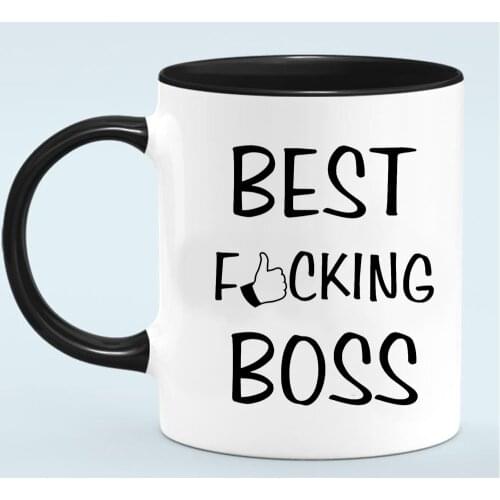 Best Boss Coffee Mug 11oz Ceramic Creative Tea Cup Office Friends Gift Mugs and Cups