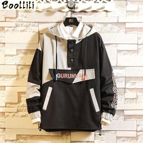 2020 New Arrived Hoodie Sweatshirt Men Thick Fleece Style Hip Hop High Street Casual O-Neck Long-Sleeved