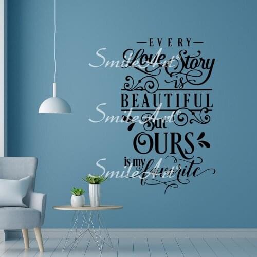 New Design Phrases Home Decoration Accessories Living Room Bedroom Decoration Accessories Murals